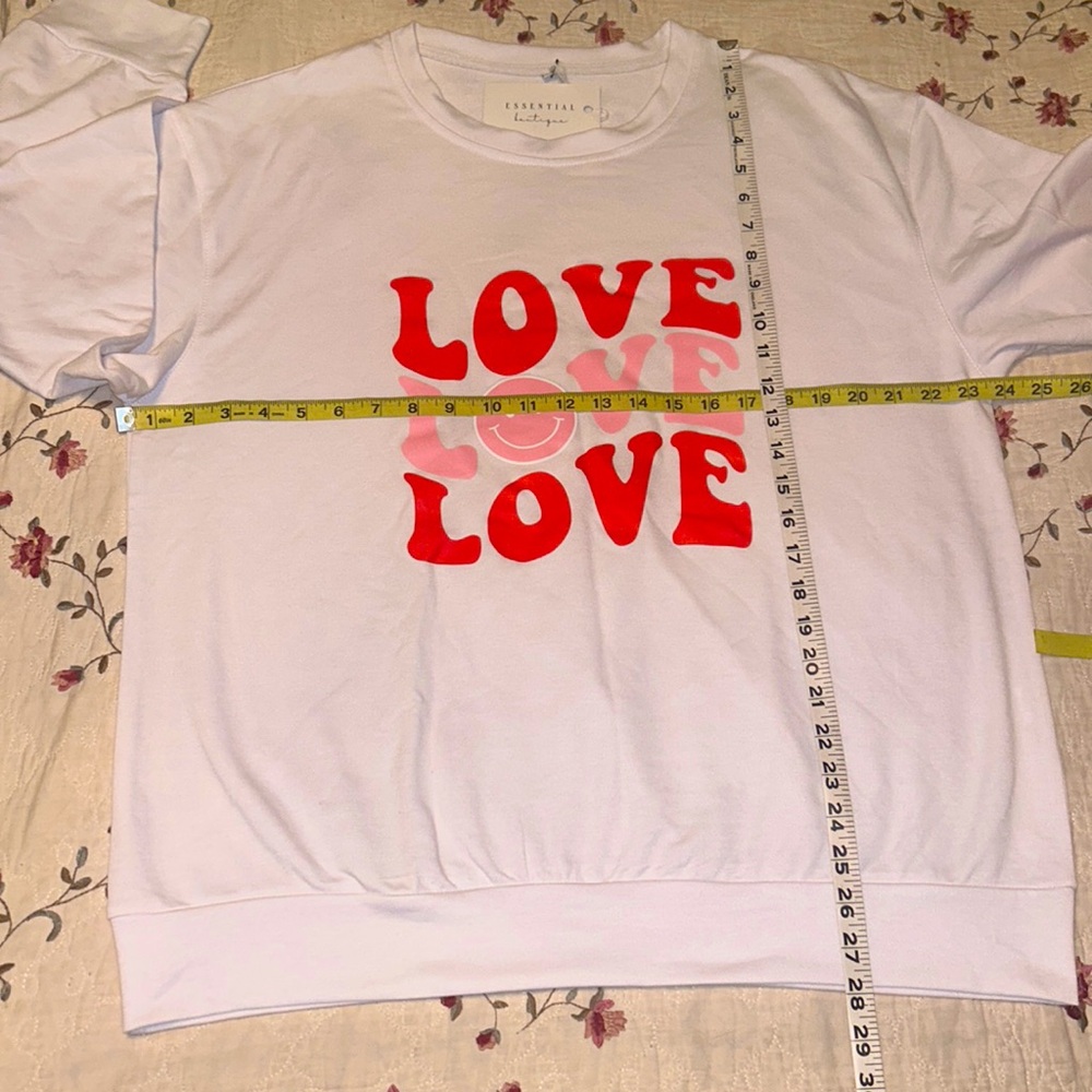 NWT💕LOVE❤️Valentine SWEATER/SWEATSHIRT💕Size XL❤️ - Picture 6 of 8